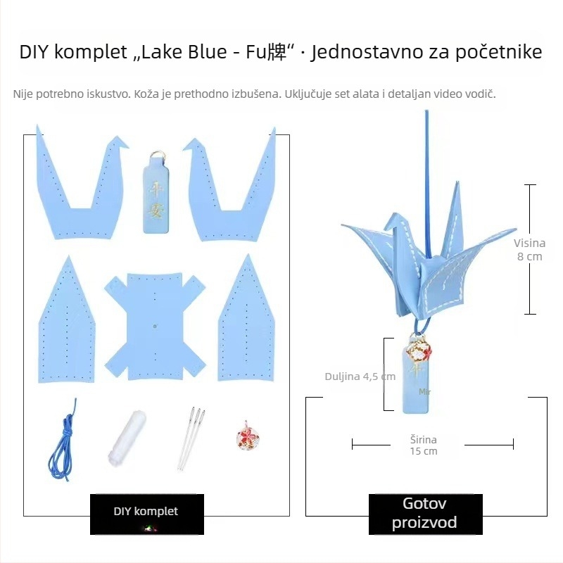 DIY kožni talisman – komplet za ručnu izradu dara za Dan oca, Dan majke i Dan učitelja
