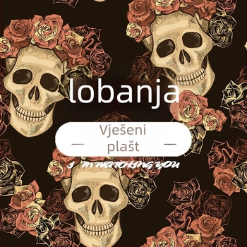 Tapiserija — serija Noć vještica, kvadratnog oblika, obojeni poliester, strojno tkanje, zastrašujući stil