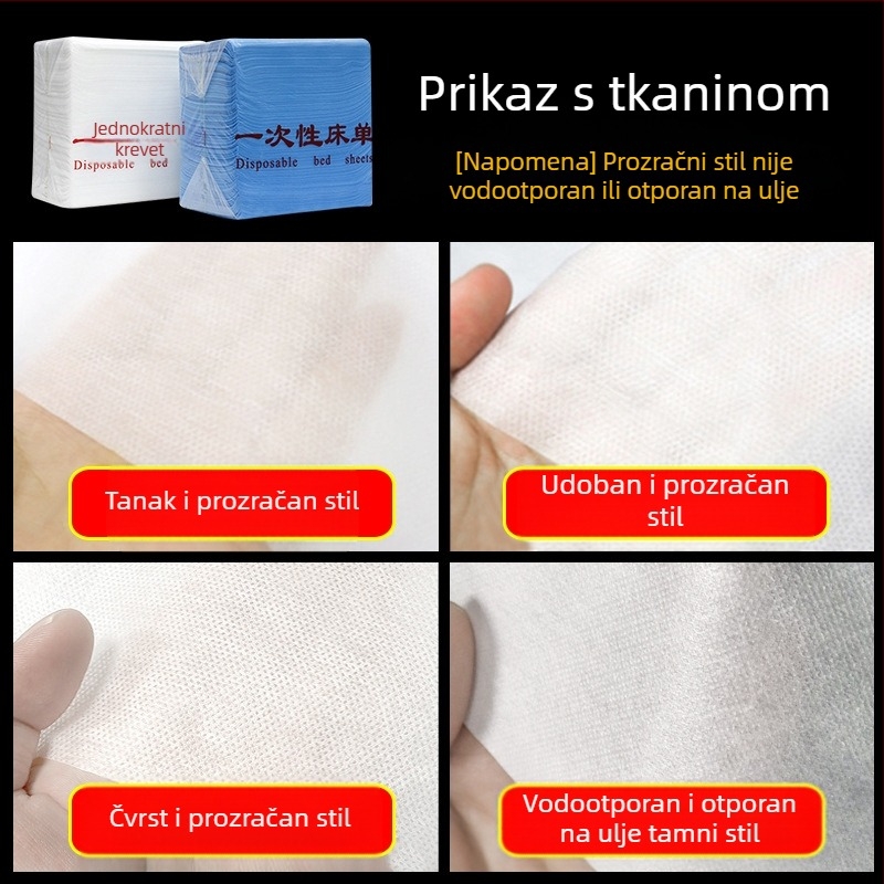 Jednokratno posteljno platno za salone ljepote i hotele, netkani materijal, prozračno s rupama, Fengyun Beauty