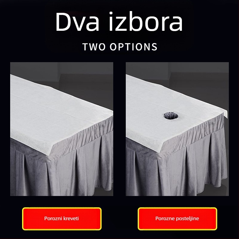 Jednokratno posteljno platno za salone ljepote i hotele, netkani materijal, prozračno s rupama, Fengyun Beauty