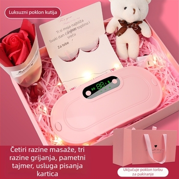 Grijajući pojas za trbuh s vibracijskim masažom, model Y20, punjivi, funkcija timera, temperatura 50–60°C