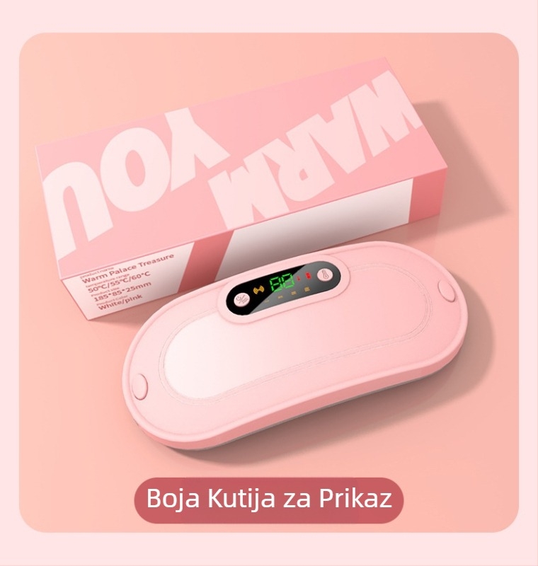 Grijajući pojas za trbuh s vibracijskim masažom, model Y20, punjivi, funkcija timera, temperatura 50–60°C