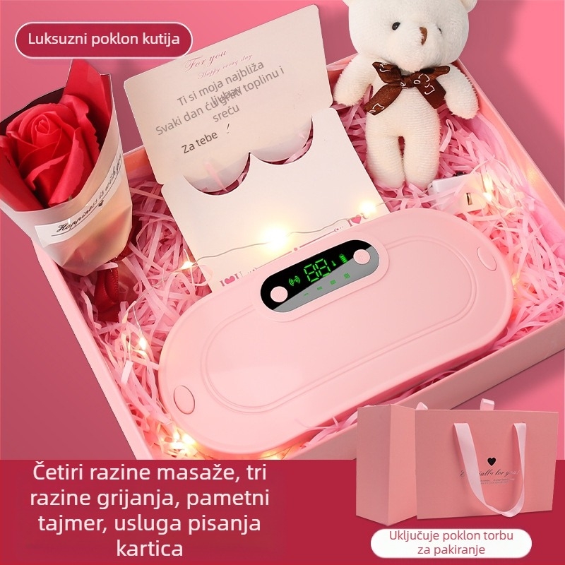 Grijajući pojas za trbuh s vibracijskim masažom, model Y20, punjivi, funkcija timera, temperatura 50–60°C