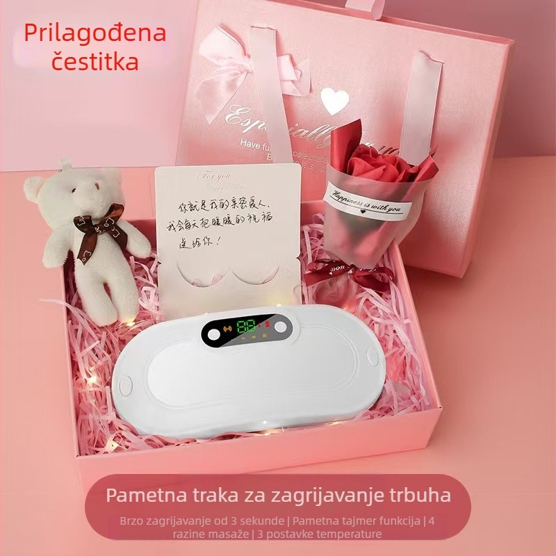 Grijajući pojas za trbuh s vibracijskim masažom, model Y20, punjivi, funkcija timera, temperatura 50–60°C