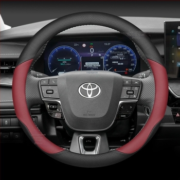 Navlaka za volan automobila – sportski stil, univerzalna za sve sezone, od goveđe kože.