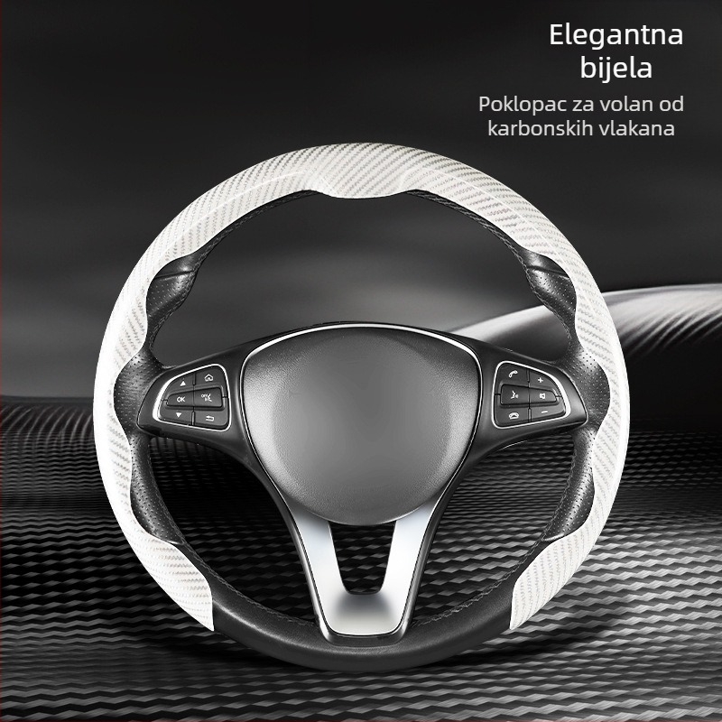 Navlaka za volan automobila od umjetne kože, univerzalna prilagodba, četiri sezone, poslovni stil, marka Xingyue