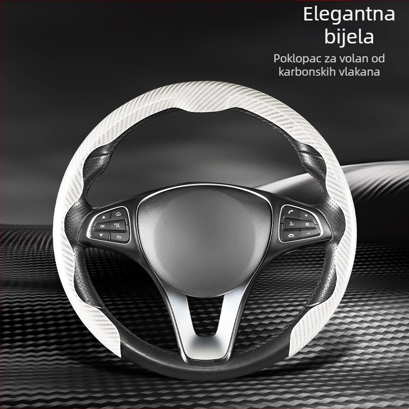 Navlaka za volan automobila od umjetne kože, univerzalna prilagodba, četiri sezone, poslovni stil, marka Xingyue