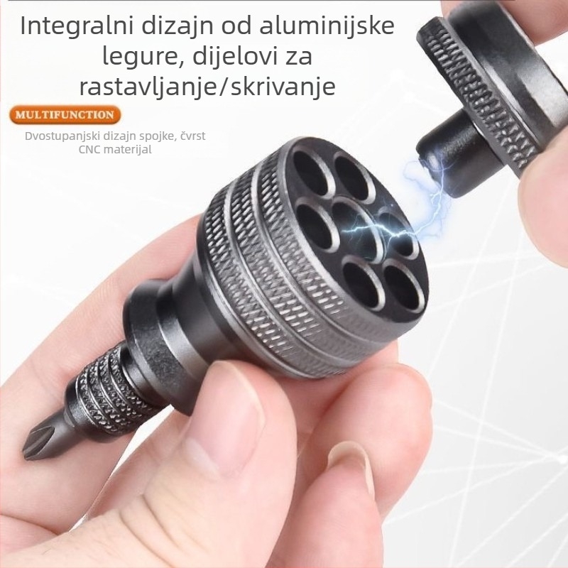 7-in-1 magnetski odvijač set od krom-vanadij čelika za popravke mobitela (bez izolacije, 0,12 kg)