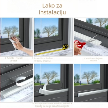 Jin qilai samoljepljiva brtvena traka za klizne prozore i donju ivicu vrata, zvučno izolacijsko brtvljenje, podrijetlo: Qinghe County, Kina