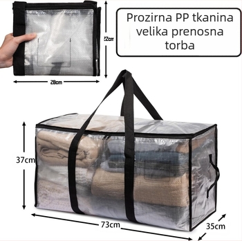 Velika kapaciteta PP tkanina torba za preseljenje – kompozitna torba za pakiranje i skladištenje odjeće