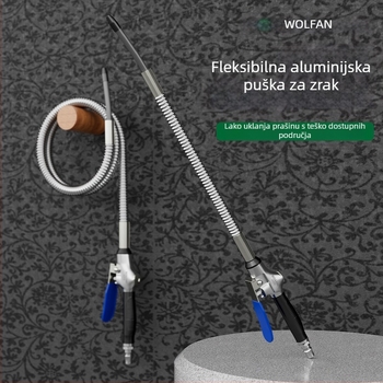 Wallvan sklopivi pneumatski pištolj za puhanje prašine, aluminijski spoj, univerzalno za čišćenje i uklanjanje prašine