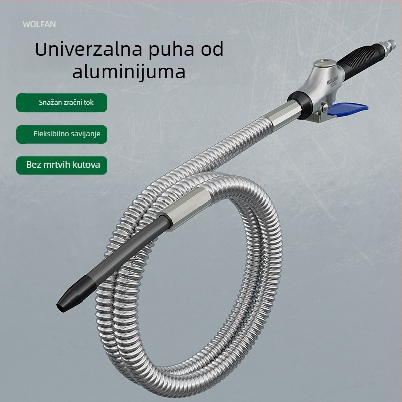 Wallvan sklopivi pneumatski pištolj za puhanje prašine, aluminijski spoj, univerzalno za čišćenje i uklanjanje prašine