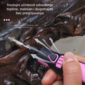 Električni mlin za poliranje – Li-ion punjiv, 3.6V, fiksna brzina, DIY poliranje i rezanje
