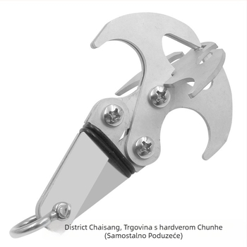 Nerđajući čelični vanjski penjački kuka s sklopivim mehanizmom za bijeg i gravitacijskim zahvatom