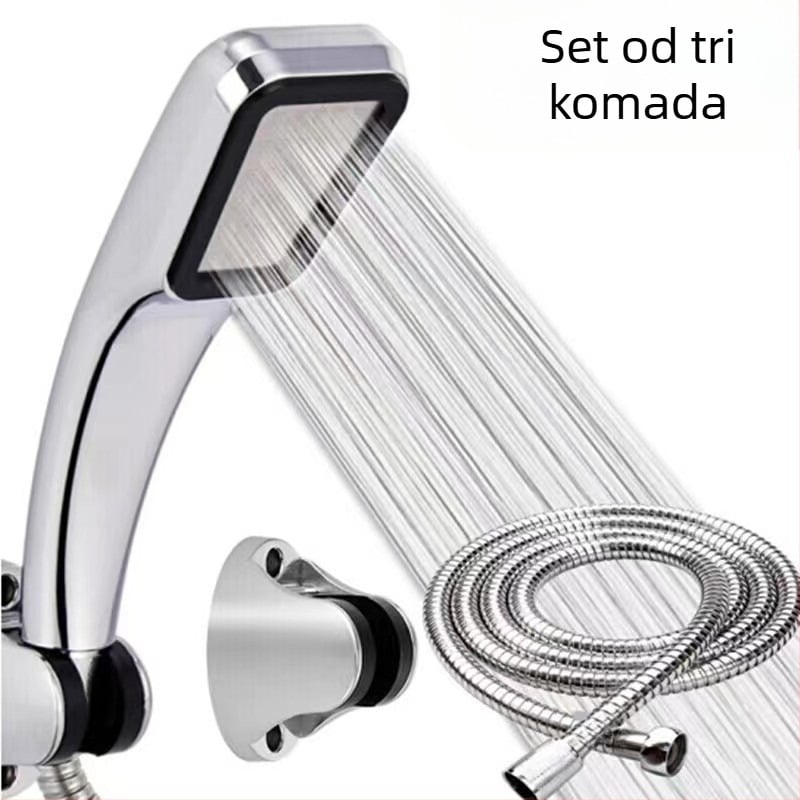 Tuš glava s 300 rupa, pojačani tlak, ABS materijal, zidna ugradnja, UV premaz