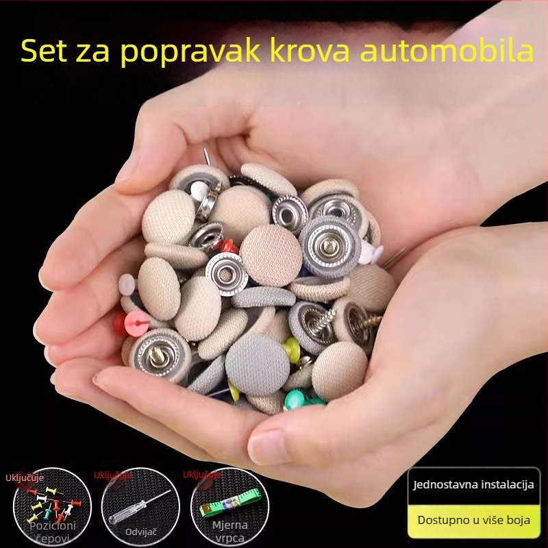 Klipovi za popravak krova automobila, Yishui, materijal tkanina-metal, prilagodljivo, jednobojni uzorak