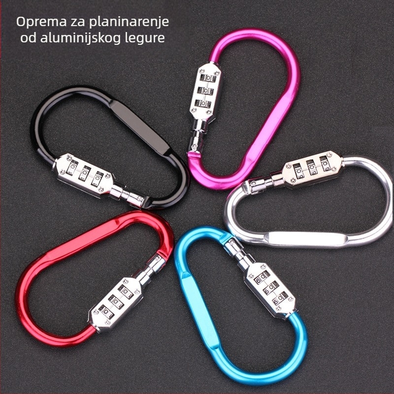 Mehanička zaključavajuća kopča za ruksake i kacige, aluminijska legura, model NF6301, marka LOCK NF/Newfield, debljina zaključne šipke 6 mm