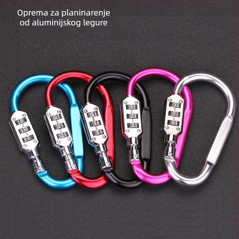 Mehanička zaključavajuća kopča za ruksake i kacige, aluminijska legura, model NF6301, marka LOCK NF/Newfield, debljina zaključne šipke 6 mm