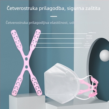 Dodatak za zaštitu ušiju za masku s prilagodljivom kopčom, stražnji nosač, materijal oppopp, unisex odrasli