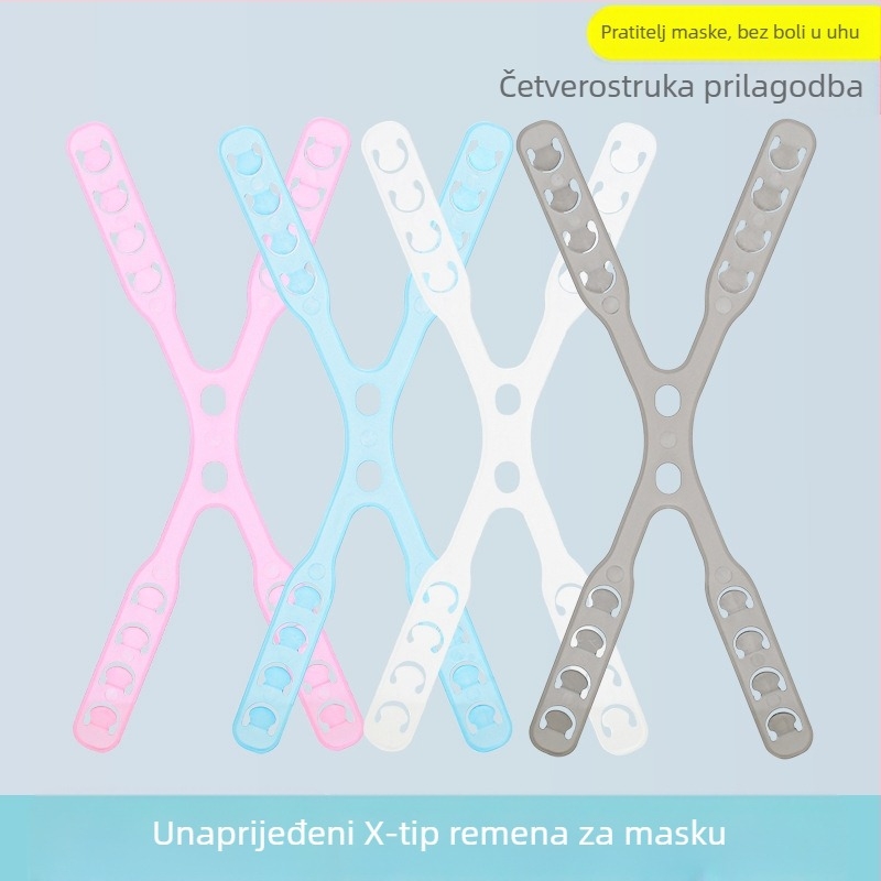 Dodatak za zaštitu ušiju za masku s prilagodljivom kopčom, stražnji nosač, materijal oppopp, unisex odrasli