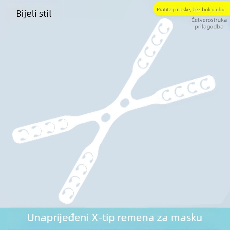 Dodatak za zaštitu ušiju za masku s prilagodljivom kopčom, stražnji nosač, materijal oppopp, unisex odrasli