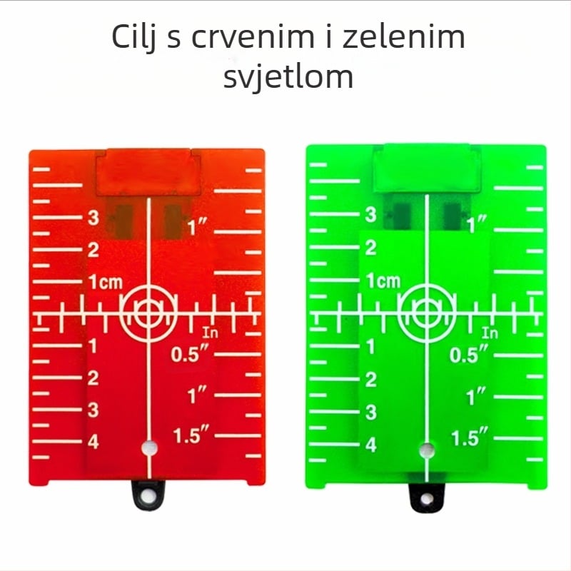 Laser nivo s magnetskom ciljanom pločom i infracrvenim i vidljivim laserskim zrakama za postavljanje na strop