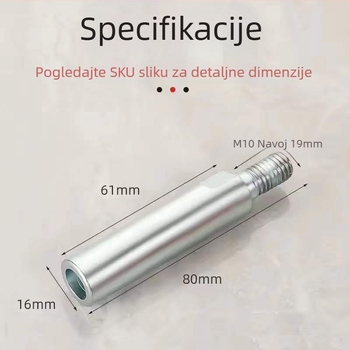 Shangren produžni štap za kutnu brusilicu, višenamjenski konektor, željezna konstrukcija