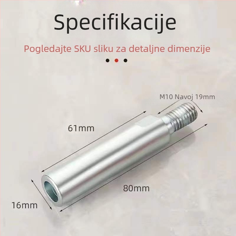 Shangren produžni štap za kutnu brusilicu, višenamjenski konektor, željezna konstrukcija