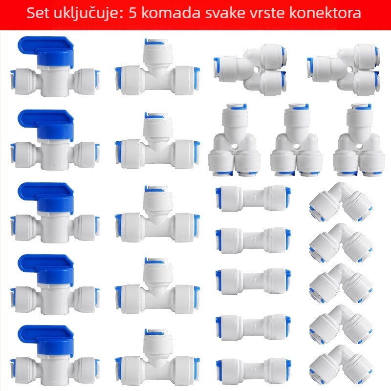 Set spojnih vodovodnih cijevi za filtraciju vode za aparate za piće: aparat za mlijeko-čaj, grijač vode, aparat za sok, espresso aparat, aparat za led