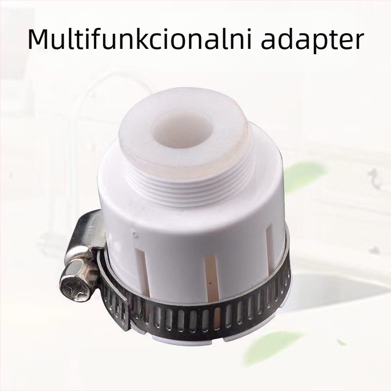 Kuhinjski kohout s produženjem protiv prskanja, LED senzor temperature mlaznice, filter za pranje povrća i tuš, model 017, ABS materijal, ručna montaža, površinska obrada injekcijskim oblikovanjem, moderni minimalistički stil