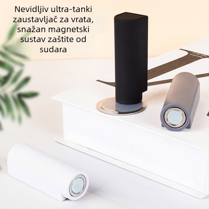 Podnožni sustav usisavanja za vrata – automatsko upravljanje, ABS magnetski, mat završna obrada, pogodan za vrlo uske spojeve vrata