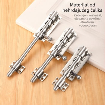 Brava za vrata tipa F od nehrđajućeg čelika s otvorom za ključ, model F type, fina završna obrada, moderni minimalistički stil