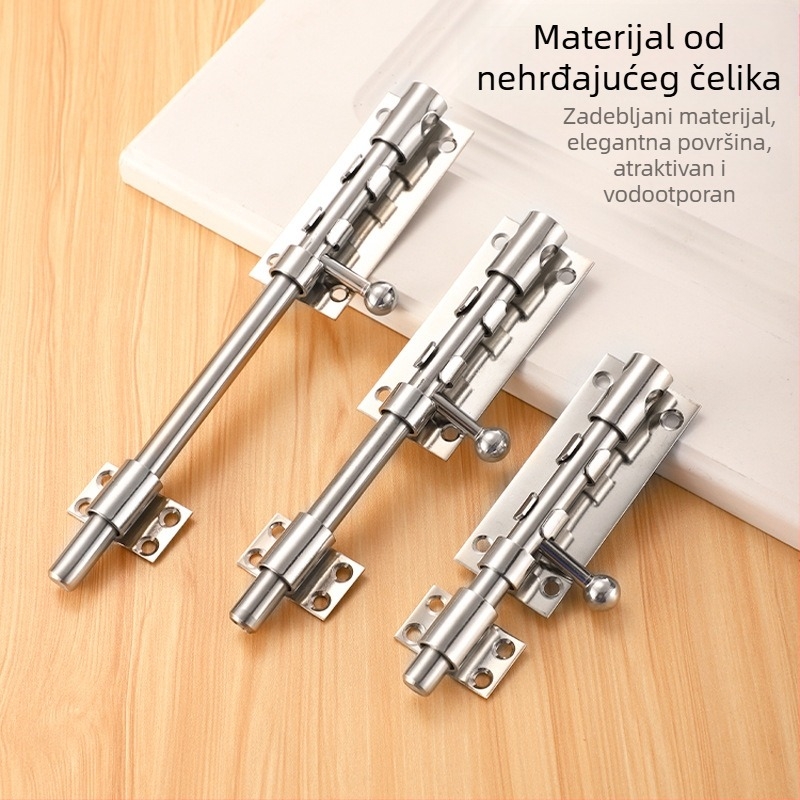 Brava za vrata tipa F od nehrđajućeg čelika s otvorom za ključ, model F type, fina završna obrada, moderni minimalistički stil