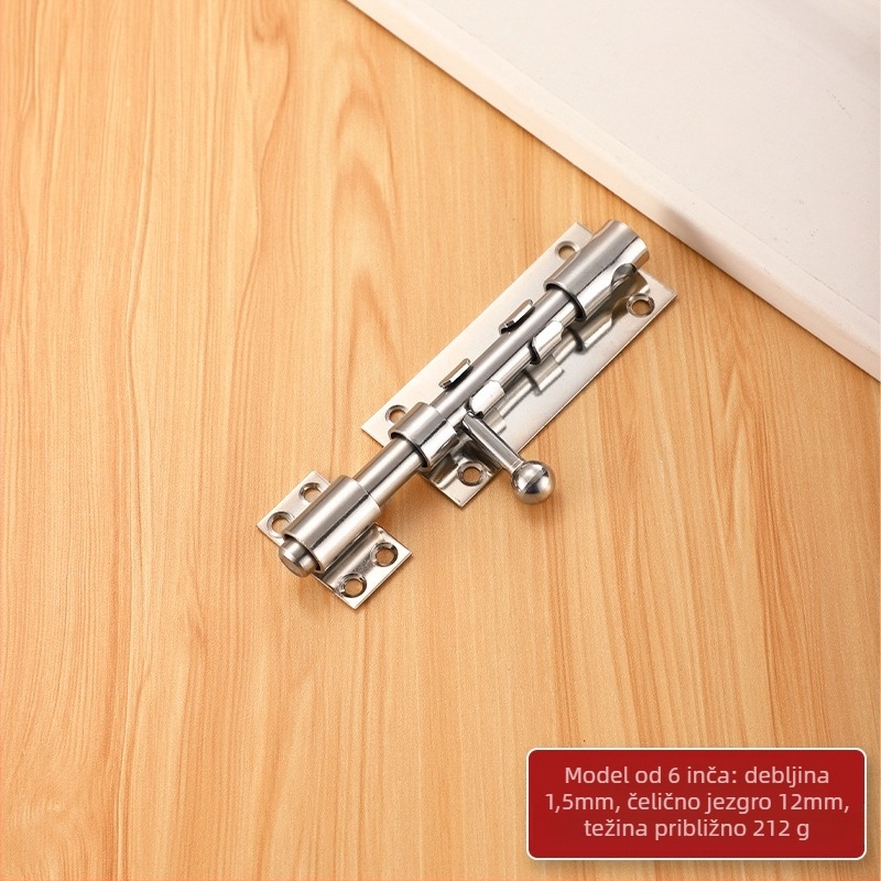 Brava za vrata tipa F od nehrđajućeg čelika s otvorom za ključ, model F type, fina završna obrada, moderni minimalistički stil