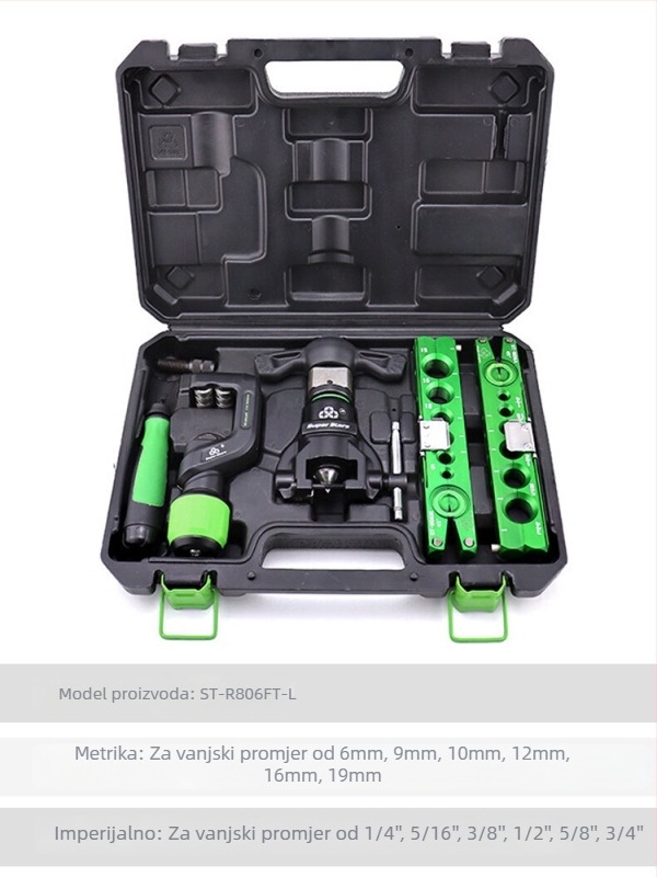Električni dvostrano namjenski proširivač za bakrene cijevi (klima uređaji) – ekscentrik, 6-19 mm, serija Expander