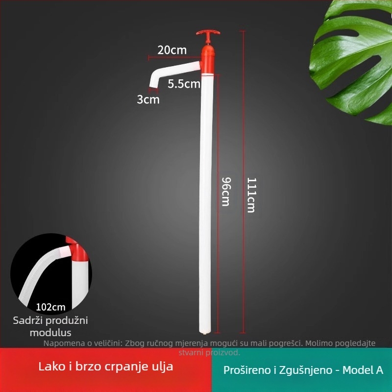 Ručna pumpa za tekućine sa usisnom cijevi; za razne tekućine (Brand: The First Force; Serija: Regular; Specifikacije: Regular)
