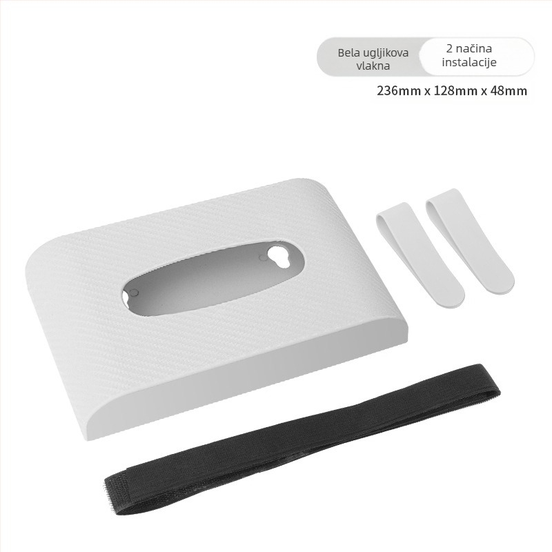 Kutija za maramice za auto – viseći dizajn, plast, branda Yasheng, trajanje 10 godina, dvostruka namjena za auto i dom, prilagodljivo