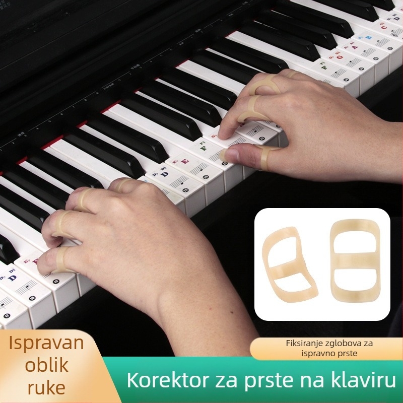 Yinyu Trener prstiju u obliku ruke za klavir i druge instrumente – Kompatibilan s klavirom, guzhenom, pipom i gitarom, za djecu i odrasle