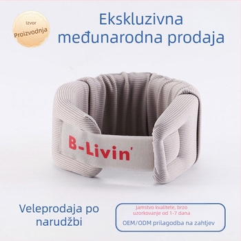 Ennas jastuk za podršku vrata od memorijske pjene, pravokutnog oblika, navlaka od 100% pamuka, za djecu, odrasle i starije osobe