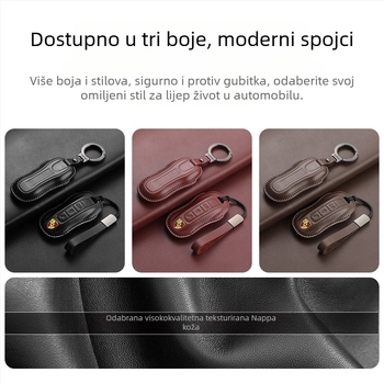 Etui za ključe Porsche od kože goveda, etnički stil