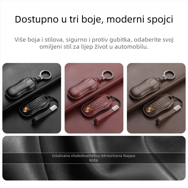 Etui za ključe Porsche od kože goveda, etnički stil