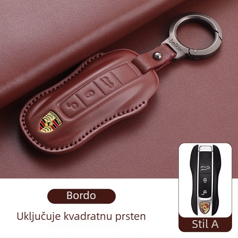 Etui za ključe Porsche od kože goveda, etnički stil