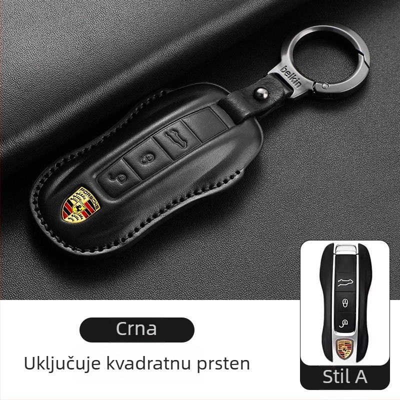 Etui za ključe Porsche od kože goveda, etnički stil