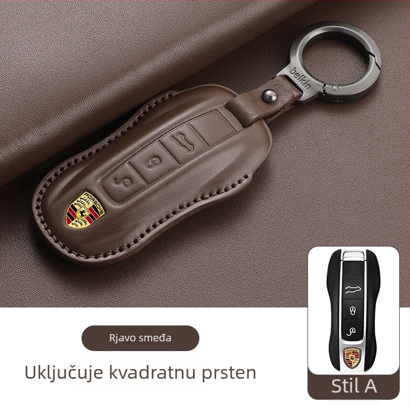 Etui za ključe Porsche od kože goveda, etnički stil