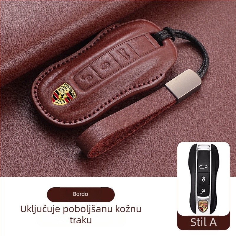 Etui za ključe Porsche od kože goveda, etnički stil