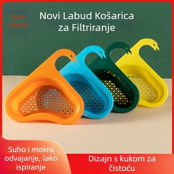 Košara za odvodnjavanje u obliku labuda za sudoperu – plastična, viseća, Xin Senmiao, Zhejiang