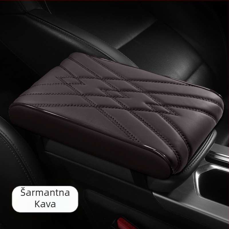 Univerzalna podloga za naslon za ruku automobila, Napa koža, memory pjena, potpora lakta, pojačani dizajn