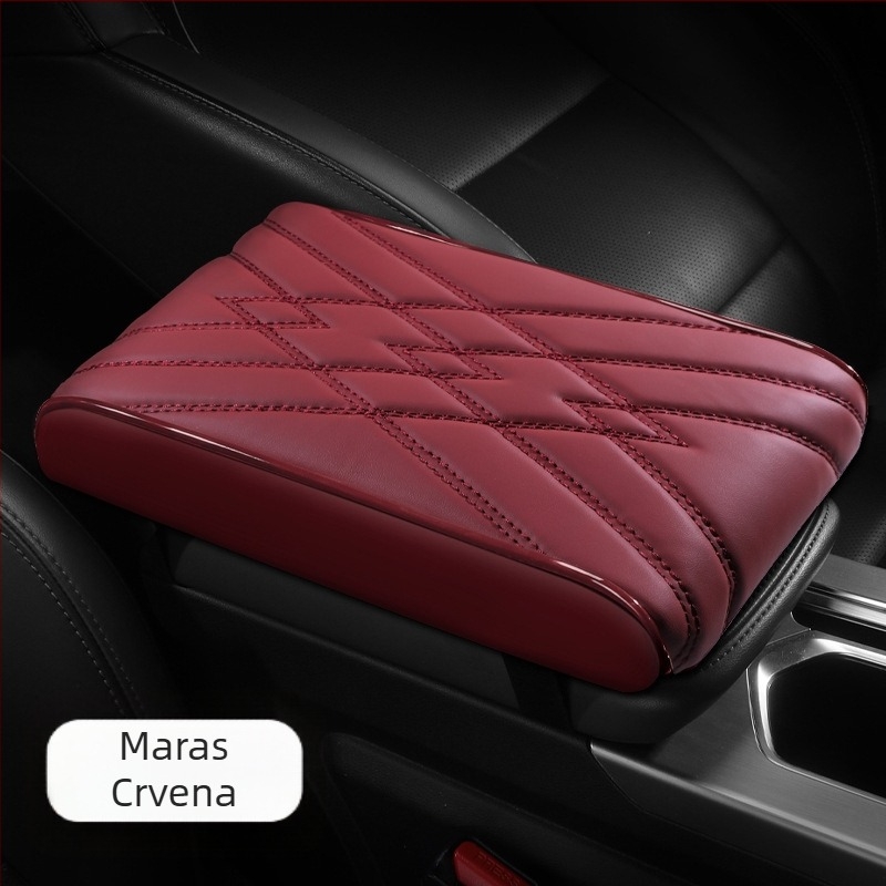Univerzalna podloga za naslon za ruku automobila, Napa koža, memory pjena, potpora lakta, pojačani dizajn
