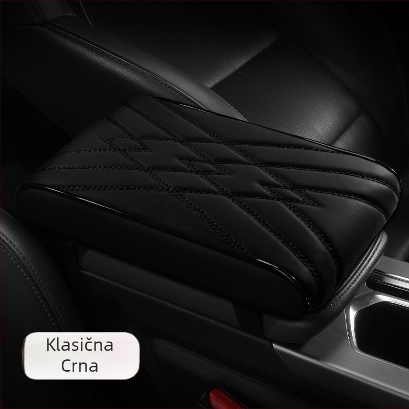 Univerzalna podloga za naslon za ruku automobila, Napa koža, memory pjena, potpora lakta, pojačani dizajn