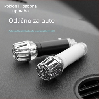 Automobilski pročistač zraka s negativnim ionima – JO-6288; snaga 0,8W; napon 12V; koncentracija negativnih iona 4 800 000; materijal aluminijska legura + ABS
